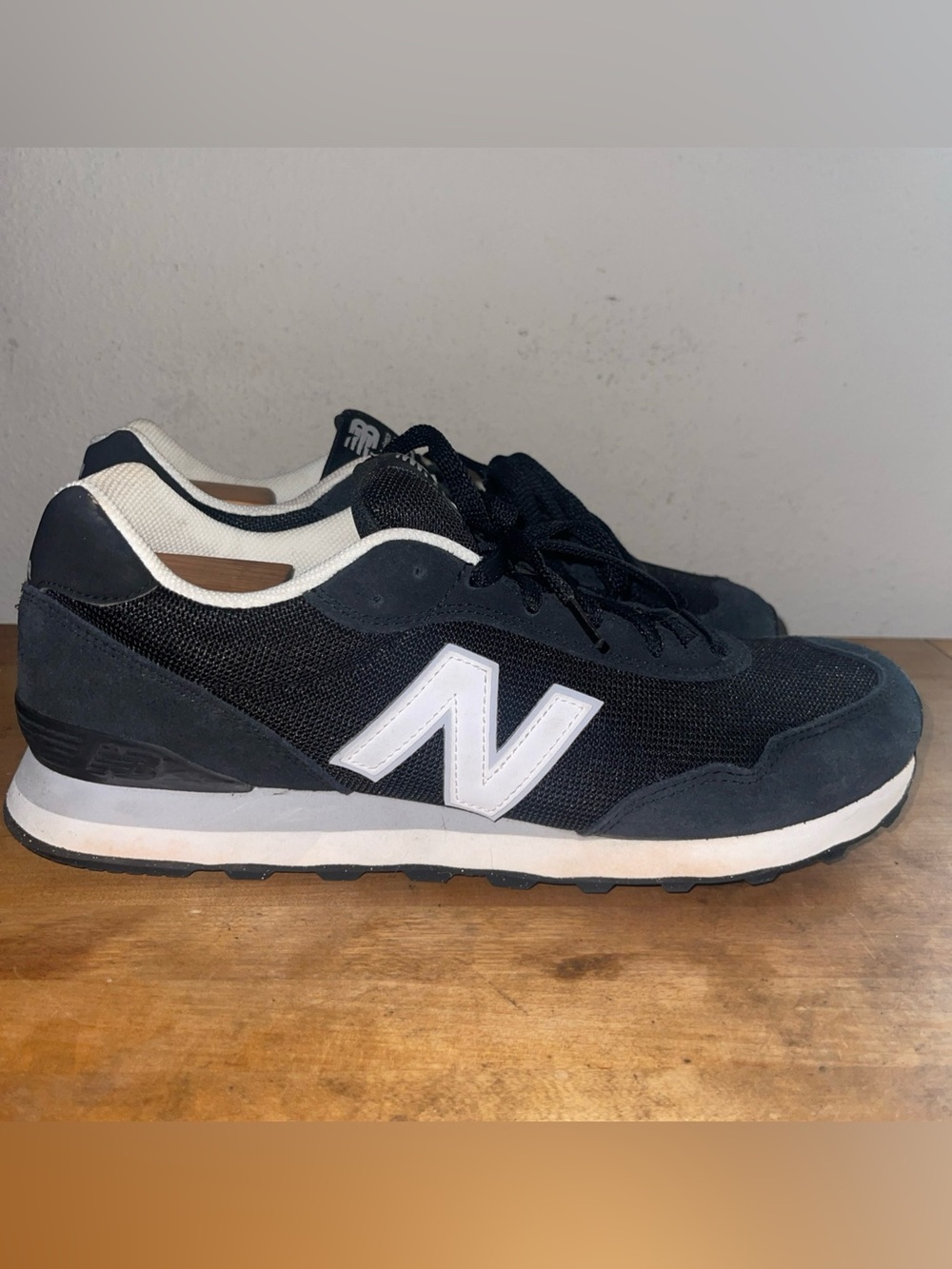 New Balance Men’s 515 Running Jogging Sneakers Black/White Suede Sz 12 - Picture 7 of 13